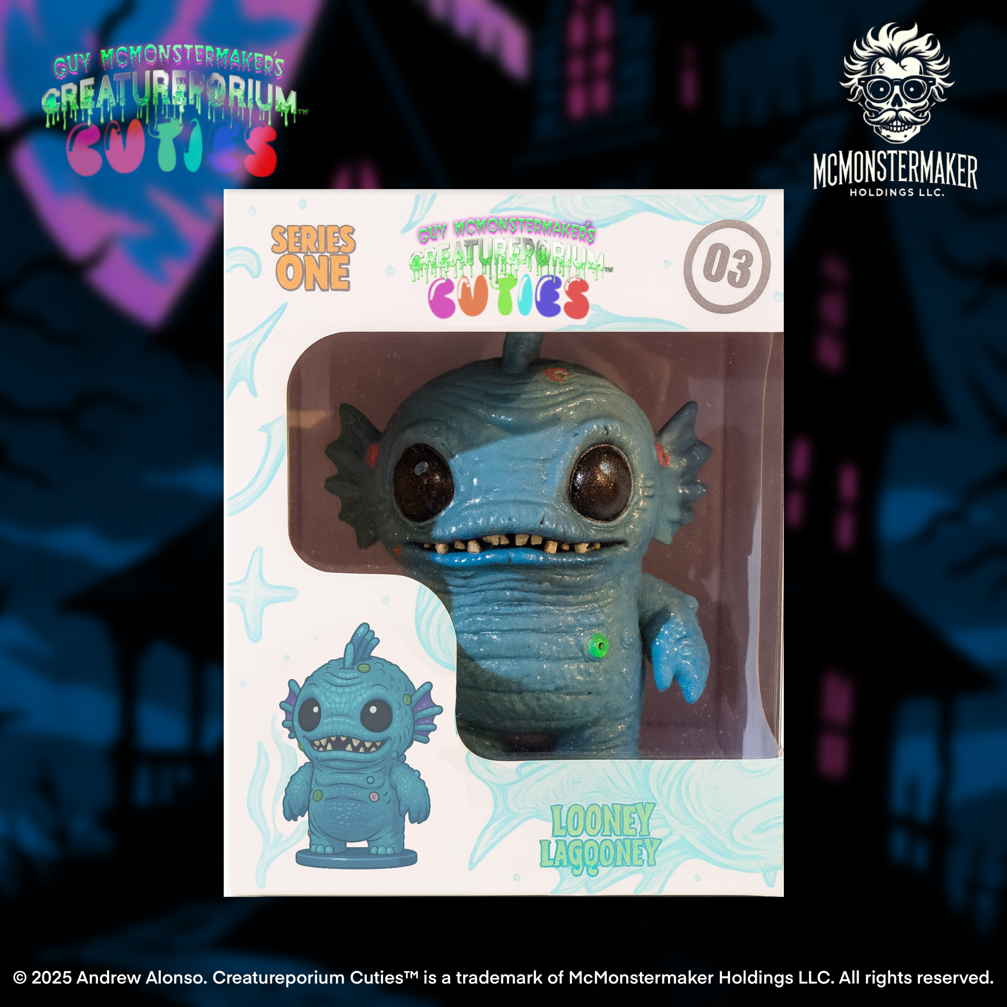 Looney Lagooney, a digitally sculpted horror collectible by The Creatureporium in Texas