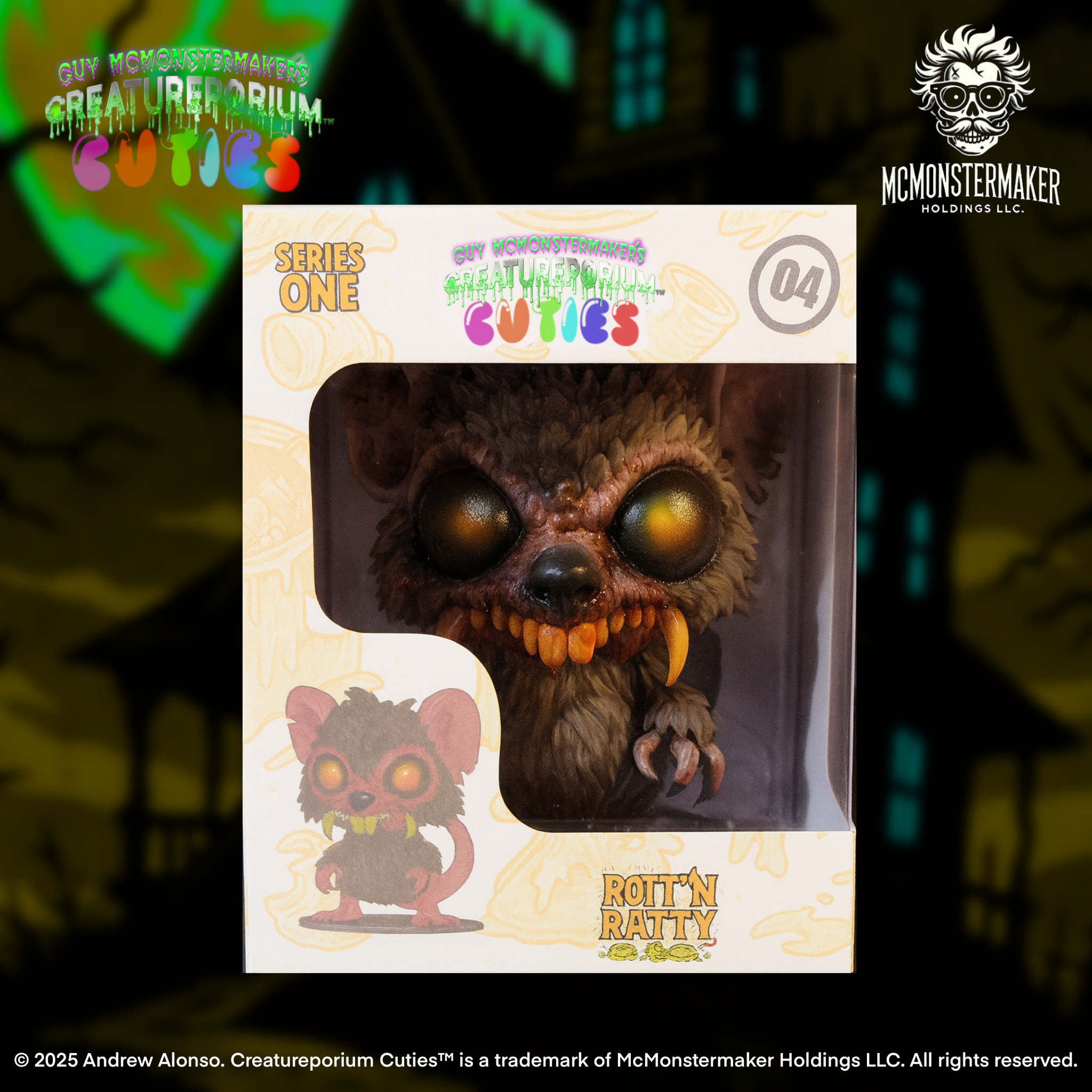 Rott’n Ratty, a digitally sculpted horror collectible by The Creatureporium in Texas