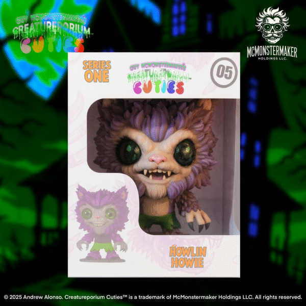 Howlin Howie, a digitally sculpted horror collectible by The Creatureporium in Texas
