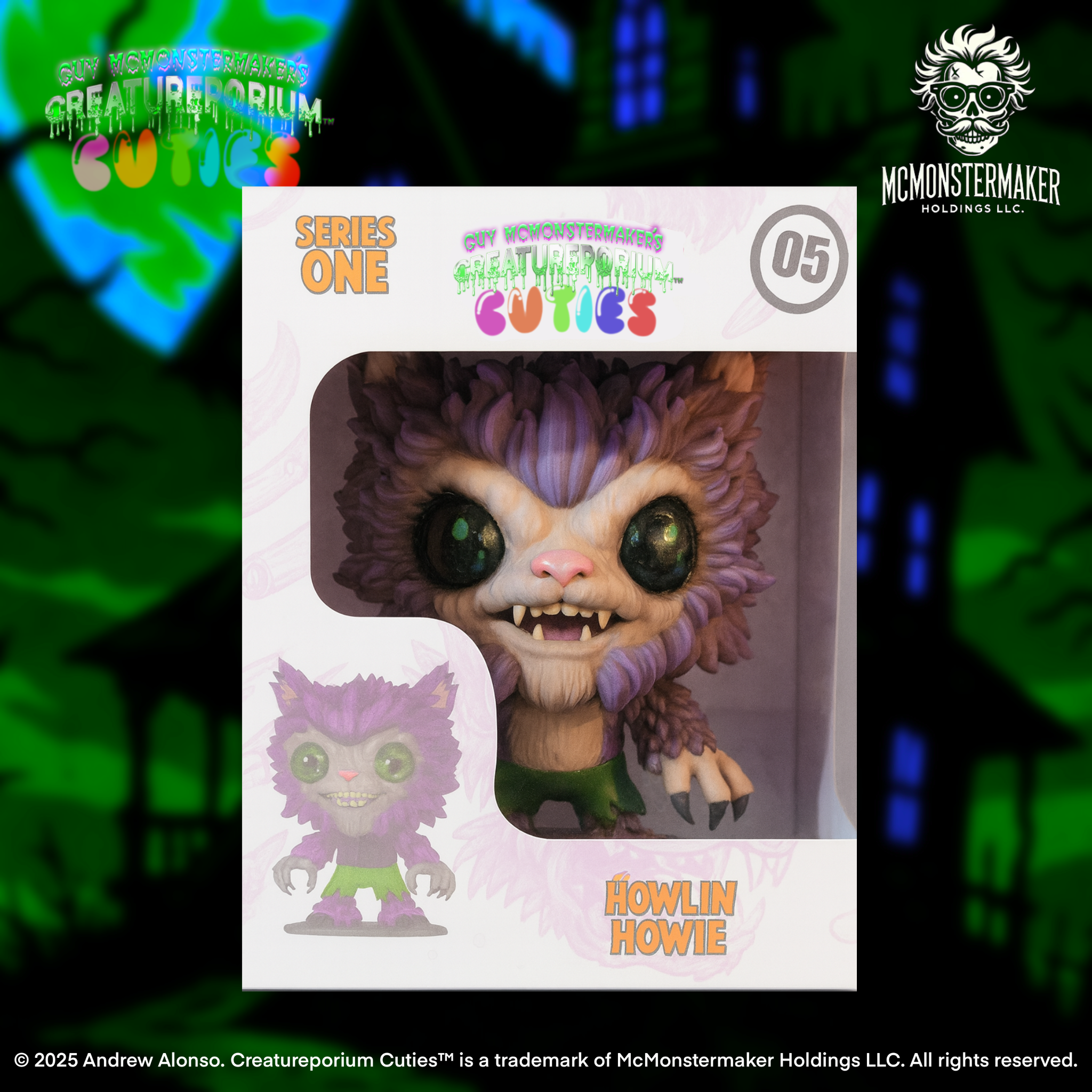 Howlin Howie, a digitally sculpted horror collectible by The Creatureporium in Texas