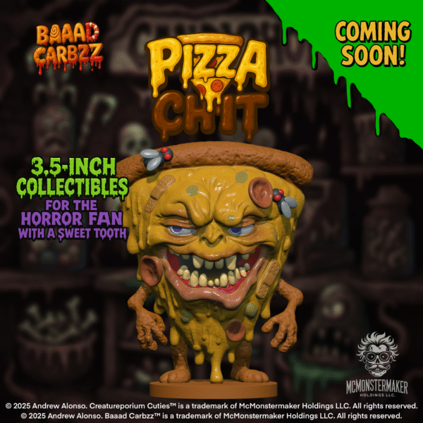 Pizza-Chit™ collectible figure from Baaad Carbzz™ by The Creatureporium